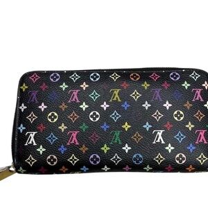Louis Vuitton Black Multicolor Monogram Wallet